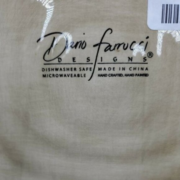 Dario Farrucci Designs Fruitions Plates Plum Square & Round Pear Plate Set of 2 - Picture 6 of 6